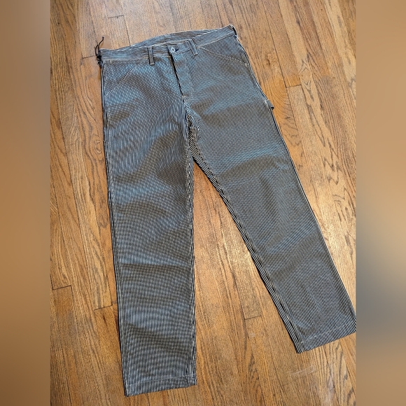 Pallet Life Story Japanese Raw Denim Jeans Wide Leg Carpenter Style Jeans - Picture 2 of 4